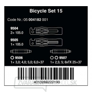 Wera 004182 Sada skrutkovacích bitov pre bicykle 15 (sada 5 kusov) Wera 004182 Sada skrutkovacích bitov pre bicykle 15 (sada 5 kusov) náhled