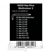 Wera 133164 Nástrčné kľúče 950/9 Hex-Plus Multicolour 2nd Blacklaser SPKS (sada 9 ks) Náhľad