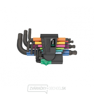 Wera 133164 Nástrčné kľúče 950/9 Hex-Plus Multicolour 2nd Blacklaser SPKS (sada 9 ks)