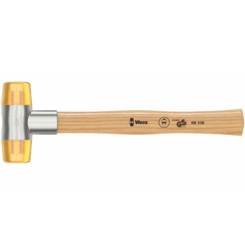 Wera 000025 Wera Hammer 100 - 5. Hlavy z Cellidoru. Jasanová rukoväť 320 mm