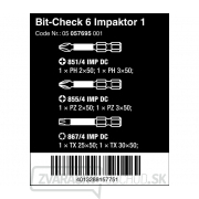 Wera 057695 Bity Bit-Check 6 Impaktor 1 (sada 6 kusov) Náhľad