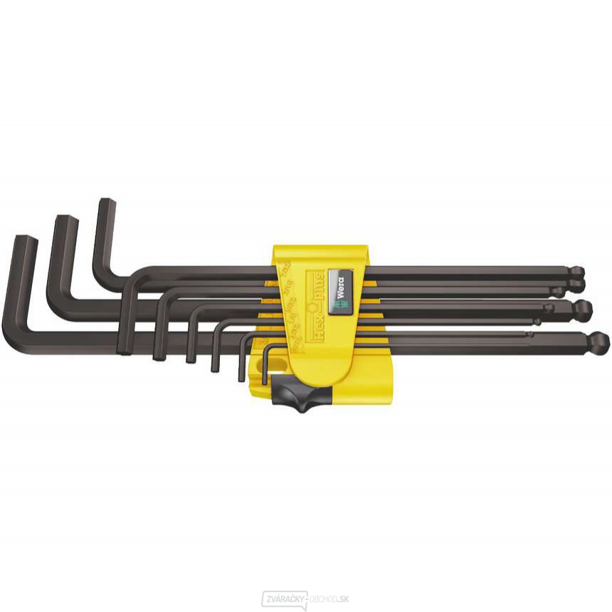 Wera 133180 Nástrčné kľúče inbus 950/9 Hex-Plus Imperial 1 SB inch, blacklaser (sada 9 dielov)