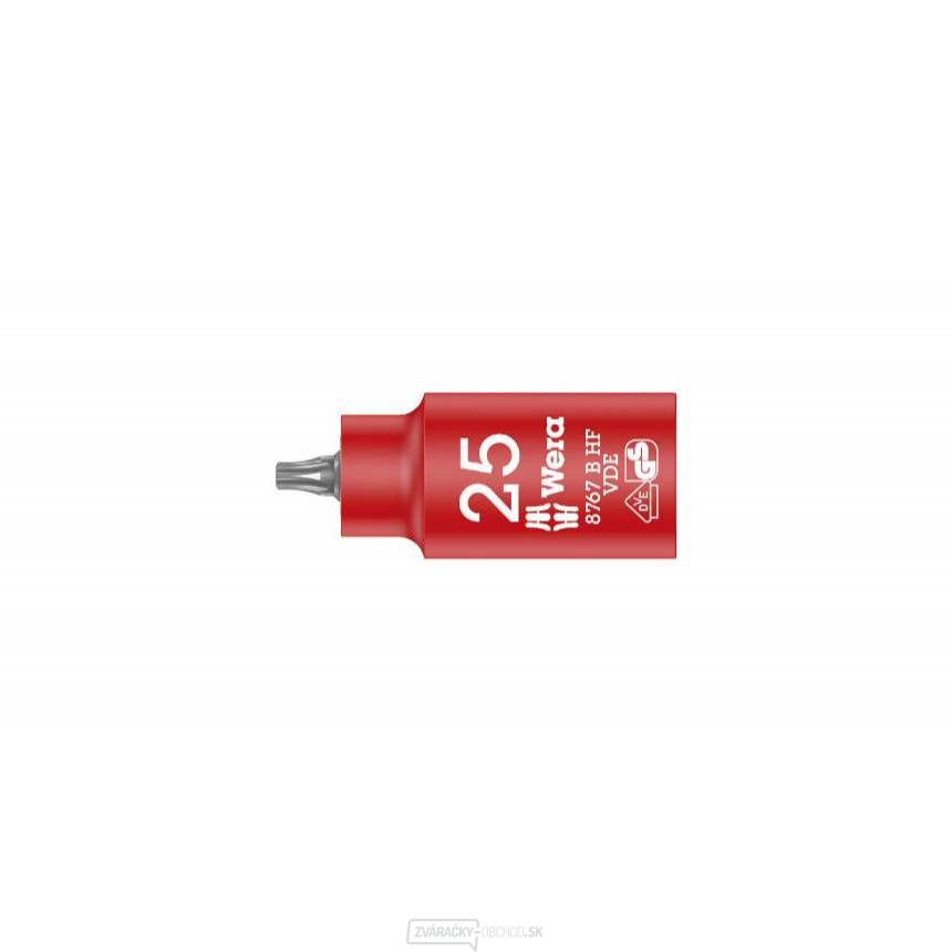 Wera 004921 Nástrčný bit 3/8" Torx TX 25 typ 8767 VDE HF Zyklop s funkciou držania Wera 004921 Nástrčný bit 3/8" Torx TX 25 typ 8767 VDE HF Zyklop s funkciou držania gallery main image