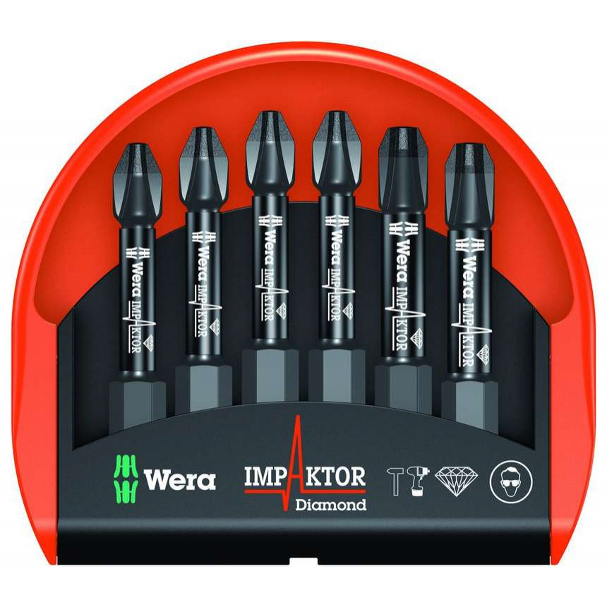 Wera 057691 Bit-Check 6 PH Impaktor 1 (sada 6 kusov)