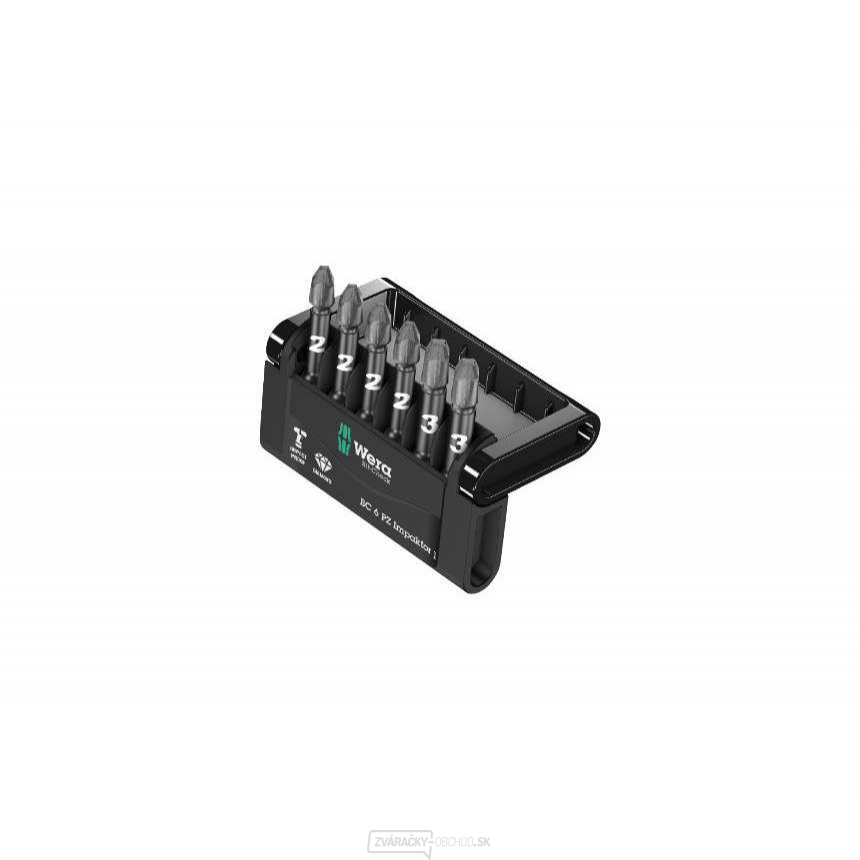 Wera 057692 Bity 1/4" Bit-Check 6 PZ Impaktor 1 (sada 6 kusov)