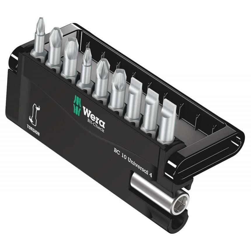 Wera 056159 Tough Bit-Check 10 Universal 4 s držiakom 899/4/1 (sada 10 kusov)