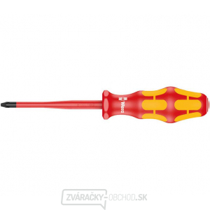 Wera 020133 Elektrikársky skrutkovač Kraftform Plus PH 2x100 mm typ 162 iSS VDE, izolovaný so zníženým priemerom čepele a rukoväte Wera 020133 Elektrikársky skrutkovač Kraftform Plus PH 2x100 mm typ 162 iSS VDE, izolovaný so zníženým priemerom čepele a rukoväte gallery main image