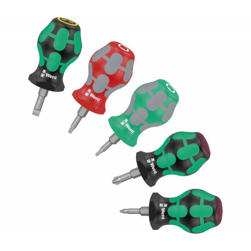 Wera 008872 Držiaky bitov a skrutkovačov Stubby Set 3 Sada 5 kusov