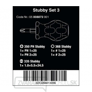 Wera 008872 Držiaky bitov a skrutkovačov Stubby Set 3 Sada 5 kusov Náhľad