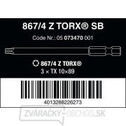 Wera 073470 Skrutkovacie bity 1/4" Torx TX 10 867/4 Z SB (3 ks) Náhľad