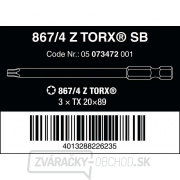Wera 073472 Skrutkovacie bity 1/4" Torx TX 20 867/4 Z SB (3 ks) Náhľad