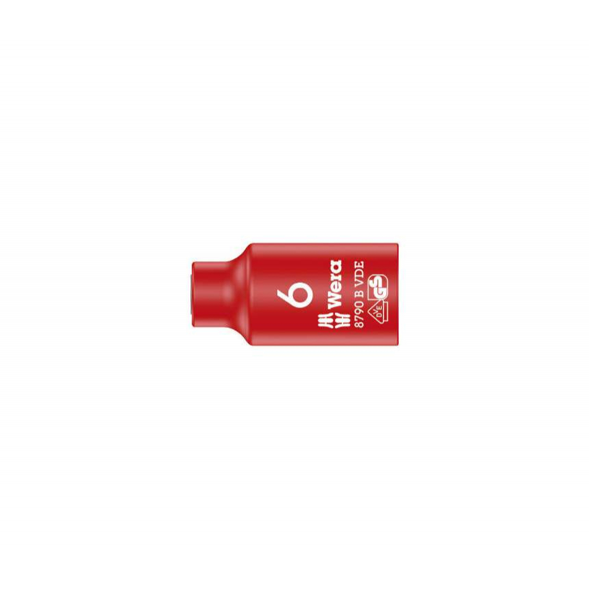 Wera 004950 Nástrčná hlavica 3/8" 6 hrana 6 mm typ 8790 B Zyklop VDE