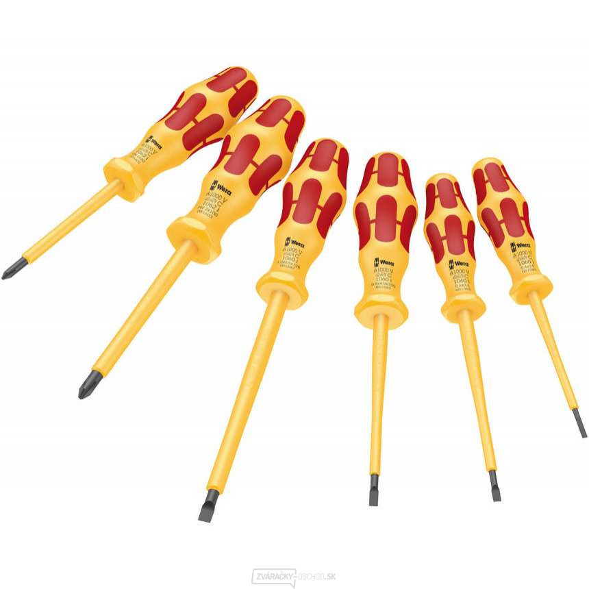 Wera 051575 Elektrické skrutkovače Kraftform 1060 i/1062 i/6 VDE (sada 6 ks)