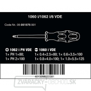 Wera 051575 Elektrické skrutkovače Kraftform 1060 i/1062 i/6 VDE (sada 6 ks) náhled