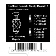 Wera 008875 Kraftform Kompakt držiak na bity so zásobníkom 3 (sada 6 kusov) Náhľad