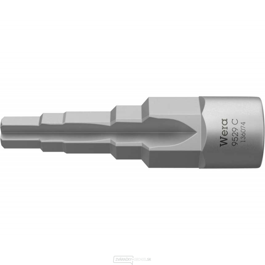 Wera 136074 Stupňovitý montážny kľúč 1/2" s rozmermi 3/8 ÷ 1/2" a 16 - 21 mm. Typ 9529 C SB