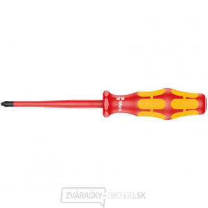 Wera 020131 Elektrikársky skrutkovač Kraftform Plus PH 1x80 mm typ 162 iSS VDE, izolovaný so zníženým priemerom čepele a rukoväte Wera 020131 Elektrikársky skrutkovač Kraftform Plus PH 1x80 mm typ 162 iSS VDE, izolovaný so zníženým priemerom čepele a rukoväte gallery main image