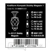 Wera 008873 Kraftform Kompakt držiak na bity so zásobníkom 1 (sada 6 kusov) Náhľad