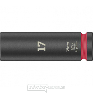 Wera 004834 Nástrčná hlavica 1/2" so šesťhranom 17 mm typ 8790 C Impaktor Deep gallery main image