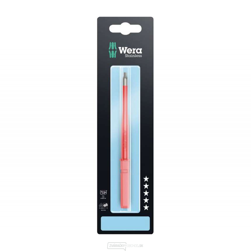 Wera 033639 Náhradný skrutkovací nôž TX 25 Kraftform Kompakt VDE 3067 iS TORX® SB, nerezová oceľ