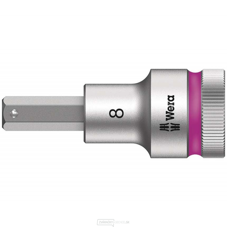 Wera 003824 Zyklop 1/2" 6-hranný nástrčný bit 8 mm typ 8740 C HF s funkciou držania Wera 003824 Zyklop 1/2" 6-hranný nástrčný bit 8 mm typ 8740 C HF s funkciou držania gallery main image