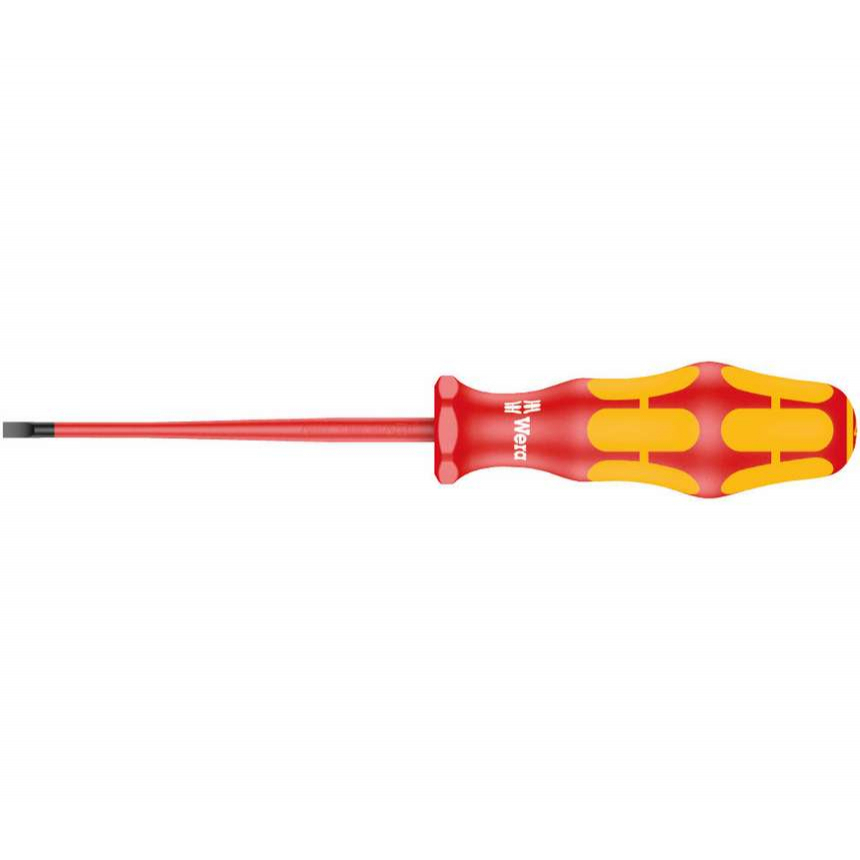 Wera 006441 Elektrikársky skrutkovač Kraftform Plus 0,8x4,0x100 mm typ 160 iS VDE izolovaný so zníženým priemerom čepele
