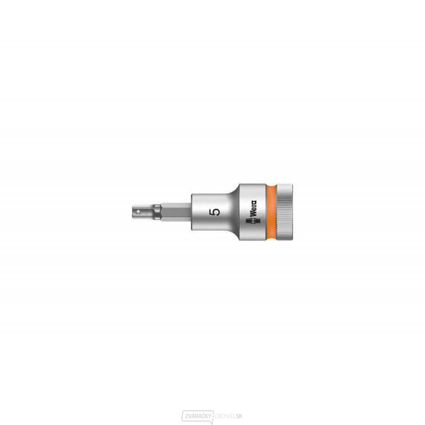 Wera 003821 Zyklop 1/2" 6-hranný 5 mm nástrčný bit 8740 C HF s funkciou držania Wera 003821 Zyklop 1/2" 6-hranný 5 mm nástrčný bit 8740 C HF s funkciou držania gallery main image
