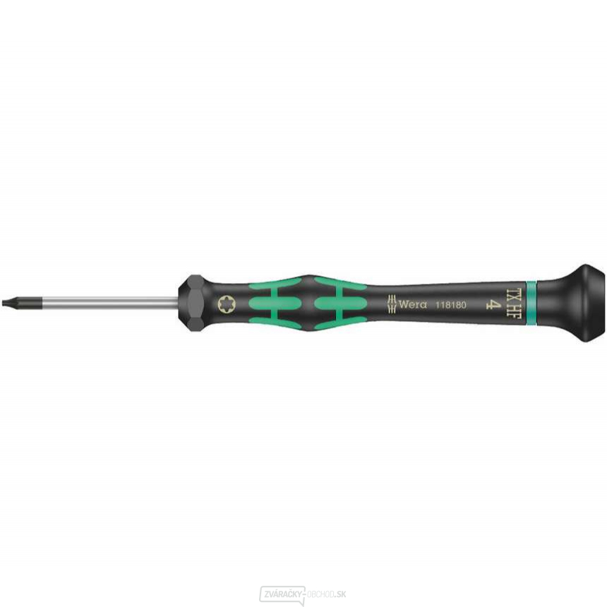 Wera 118180 TORX skrutkovač TX 4 HFx60 mm na použitie v elektronike Kraftform Micro typ 2067, s funkciou držania