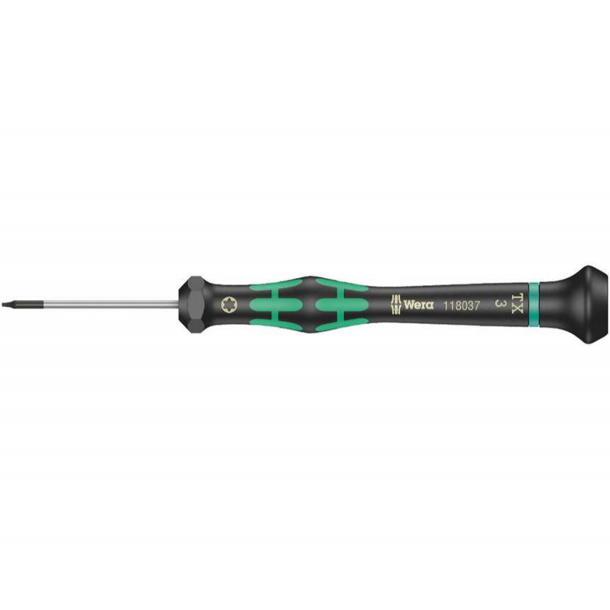 Wera 118037 TORX TX 3x60 mm skrutkovač na použitie v elektronike Kraftform Micro typ 2067