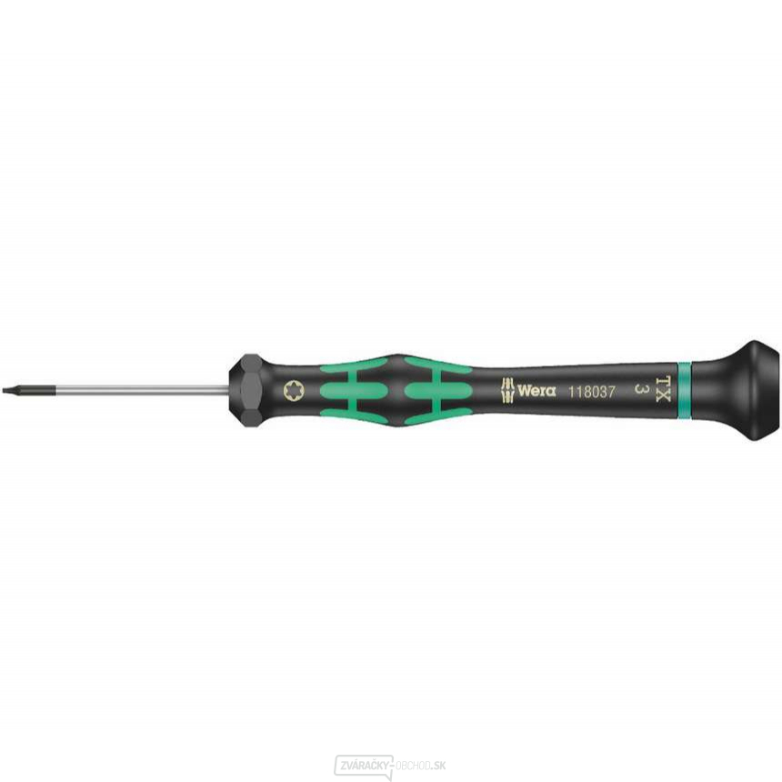 Wera 118037 TORX TX 3x60 mm skrutkovač na použitie v elektronike Kraftform Micro typ 2067
