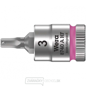 Wera 003332 Zyklop 1/4" 6-stranná 3 mm zásuvka na bity typ 8740 A HF s funkciou držania Wera 003332 Zyklop 1/4" 6-stranná 3 mm zásuvka na bity typ 8740 A HF s funkciou držania gallery main image
