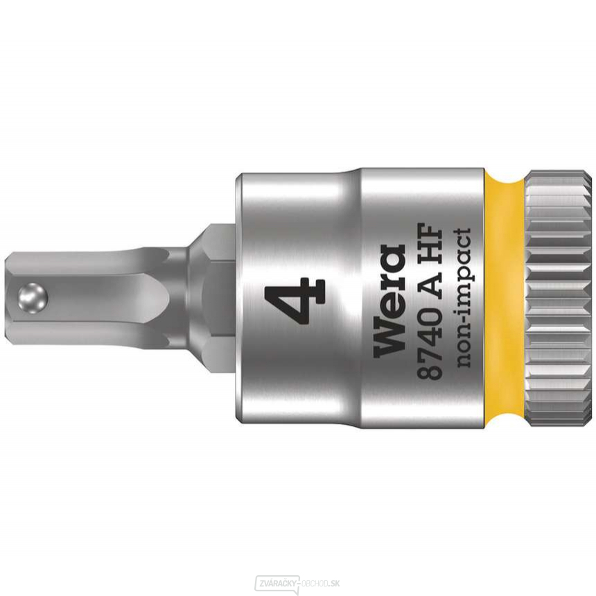 Wera 003333 Zyklop 1/4" 6-hranný 4 mm nástrčný bit typ 8740 A HF s funkciou držania Wera 003333 Zyklop 1/4" 6-hranný 4 mm nástrčný bit typ 8740 A HF s funkciou držania gallery main image