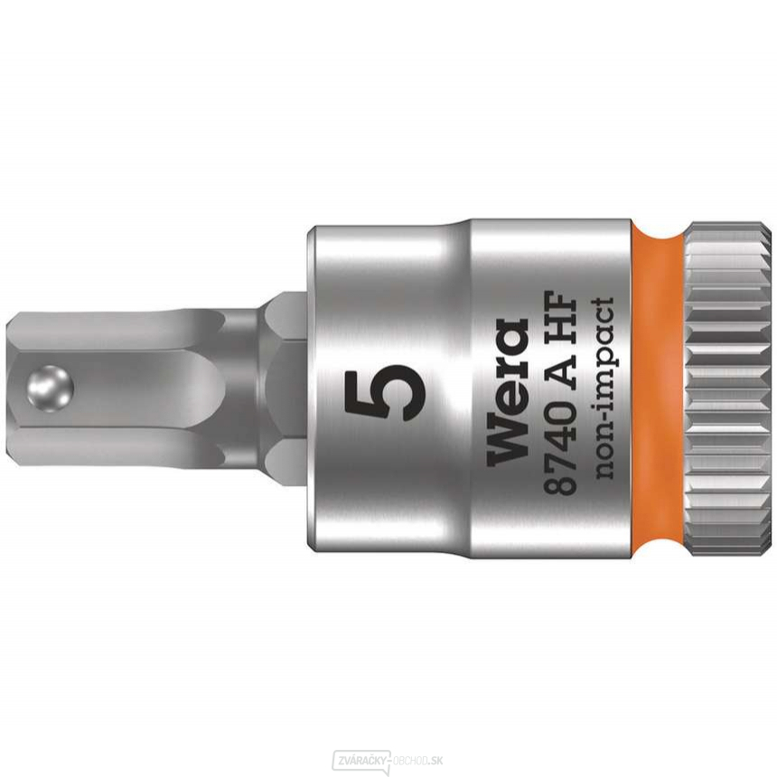 Wera 003335 Zyklop 1/4" 6-stranný bit 5 mm typ 8740 A HF s funkciou držania Wera 003335 Zyklop 1/4" 6-stranný bit 5 mm typ 8740 A HF s funkciou držania gallery main image