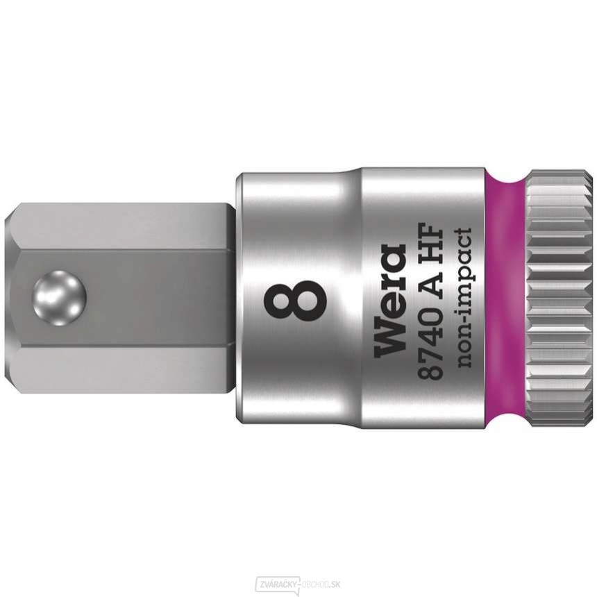 Wera 003339 Zyklop 1/4" 6-hranná zásuvka s 8 mm bitmi typ 8740 A HF s funkciou držania Wera 003339 Zyklop 1/4" 6-hranná zásuvka s 8 mm bitmi typ 8740 A HF s funkciou držania gallery main image