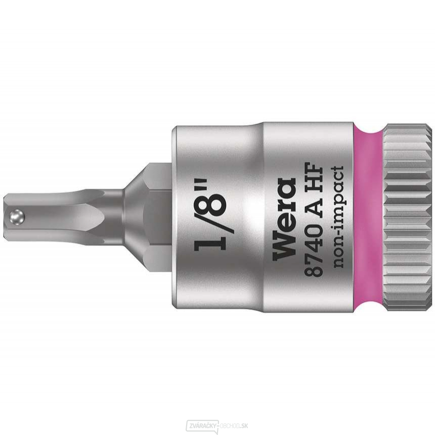 Wera 003383 Zyklop 1/4" 6-hranná zásuvka na 1/8" bity typ 8740 A HF s funkciou držania - palce