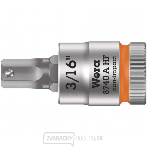 Wera 003386 Zyklop 1/4" 6-stranná zásuvka na bity 3/16" typ 8740 A HF s funkciou držania - palce Wera 003386 Zyklop 1/4" 6-stranná zásuvka na bity 3/16" typ 8740 A HF s funkciou držania - palce gallery main image