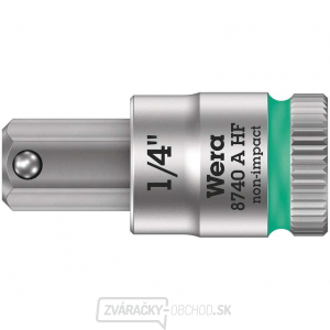 Wera 003388 Zyklop 1/4" 6-stranná 1/4" zásuvka na bity typ 8740 A HF s funkciou držania - palce Wera 003388 Zyklop 1/4" 6-stranná 1/4" zásuvka na bity typ 8740 A HF s funkciou držania - palce gallery main image