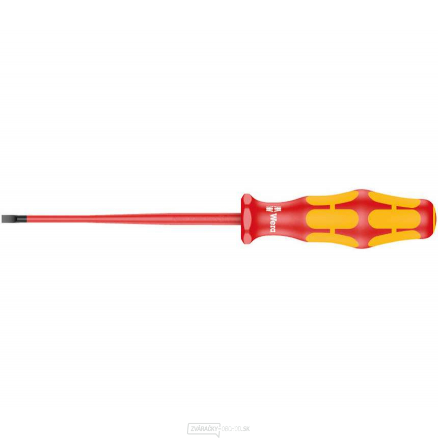 Wera 006440 Elektrikársky skrutkovač Kraftform Plus 0,6x3,5x100 mm typ 160 iS VDE izolovaný so zníženým priemerom čepele Wera 006440 Elektrikársky skrutkovač Kraftform Plus 0,6x3,5x100 mm typ 160 iS VDE izolovaný so zníženým priemerom čepele gallery main image