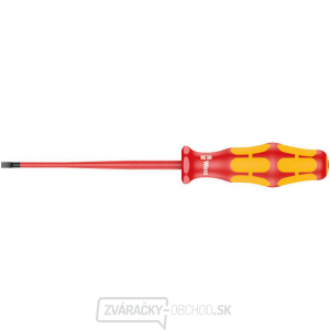 Wera 006440 Elektrikársky skrutkovač Kraftform Plus 0,6x3,5x100 mm typ 160 iS VDE izolovaný so zníženým priemerom čepele Wera 006440 Elektrikársky skrutkovač Kraftform Plus 0,6x3,5x100 mm typ 160 iS VDE izolovaný so zníženým priemerom čepele gallery main image