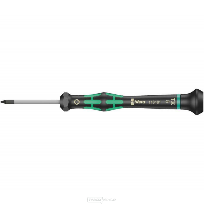 Wera 118040 TORX skrutkovač TX 5 HFx60 mm na použitie v elektronike Kraftform Micro typ 2067