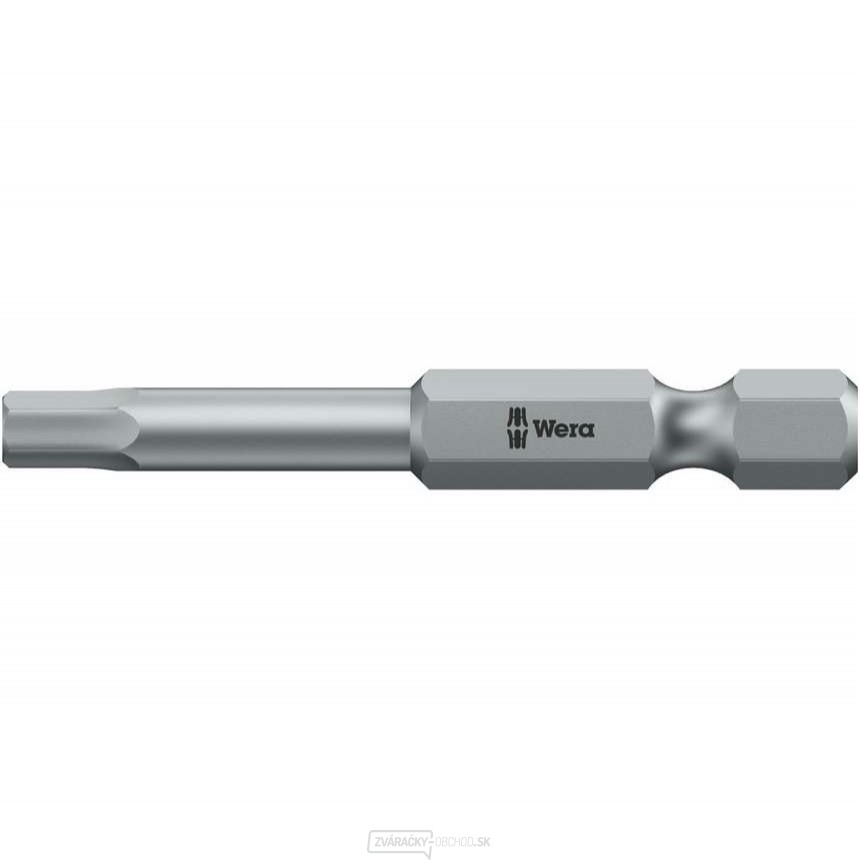 Wera 059633 Inbusový bit 6,0 mm - 840/4 Z Hex-Plus. Skrutkovací bit 1/4" Hex, 89 mm, pre skrutky so šesťhrannou hlavou