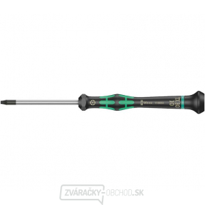 Wera 118050 TORX skrutkovač TX 10 BOx60 mm na použitie v elektronike Kraftform Micro typ 2067, s bezpečnostným kolíkom gallery main image
