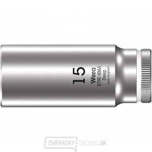 Wera 004512 Nástrčné hlavice Zyklop 1/4" 6 hrana 15 mm typ 8790 HMA - hlboké gallery main image