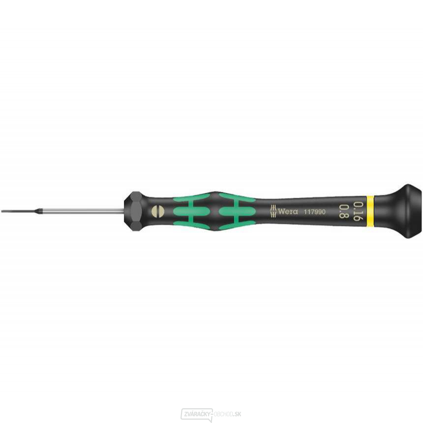 Wera 117990 Plochý skrutkovač 0,16x0,87x40 mm na použitie v elektronike Kraftform Micro typ 2035