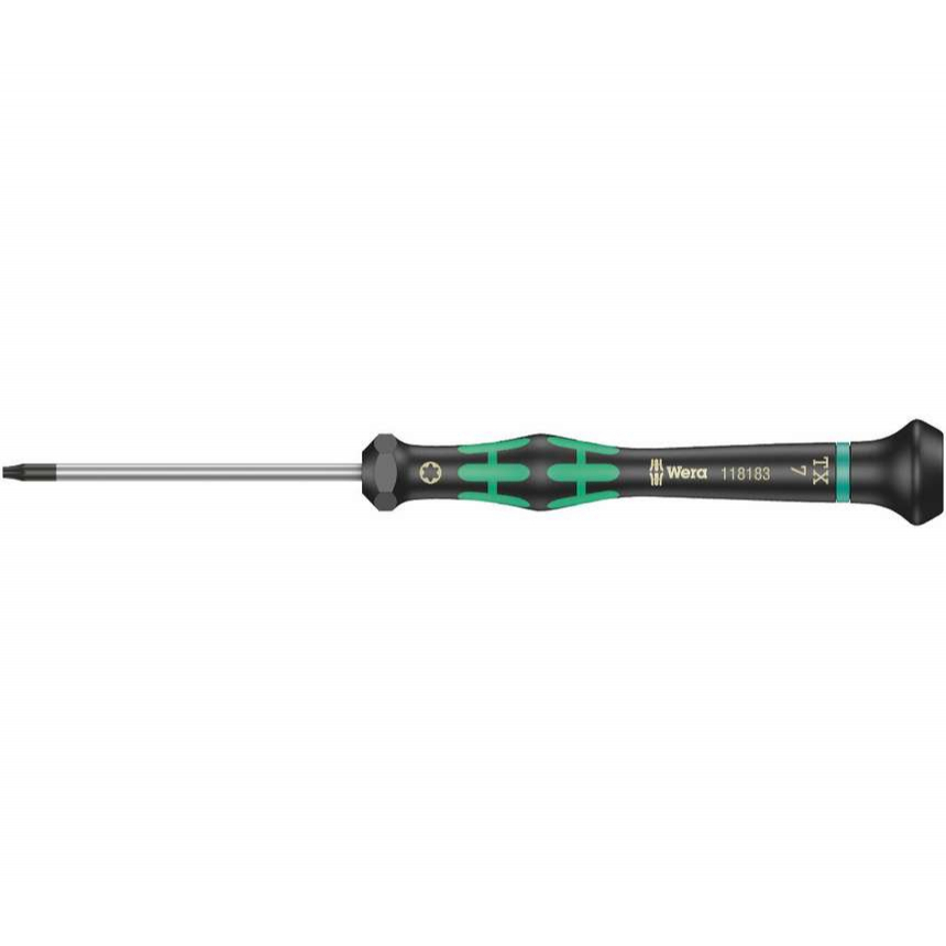 Wera 118183 Skrutkovač TORX TX 7 HFx60 mm na použitie v elektronike Kraftform Micro typ 2067, s funkciou držania