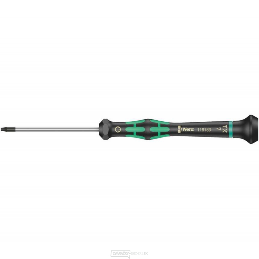 Wera 118183 Skrutkovač TORX TX 7 HFx60 mm na použitie v elektronike Kraftform Micro typ 2067, s funkciou držania Wera 118183 Skrutkovač TORX TX 7 HFx60 mm na použitie v elektronike Kraftform Micro typ 2067, s funkciou držania gallery main image