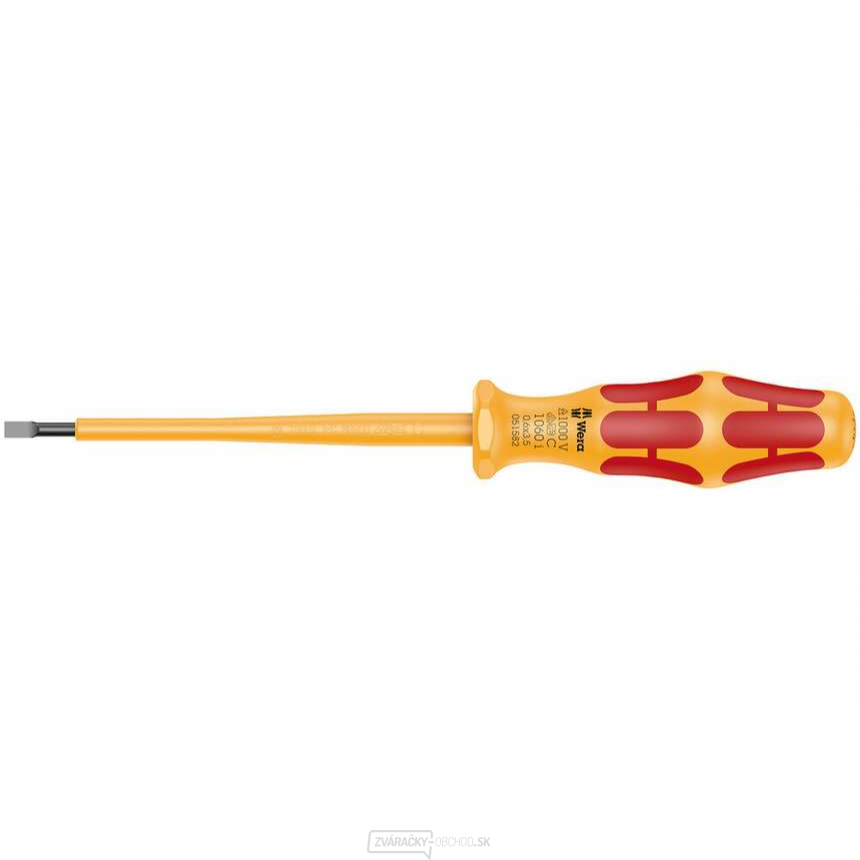 Wera 051582 Plochý skrutkovač 0,6 x 3,5 x 100 mm s izoláciou VDE 1060 i