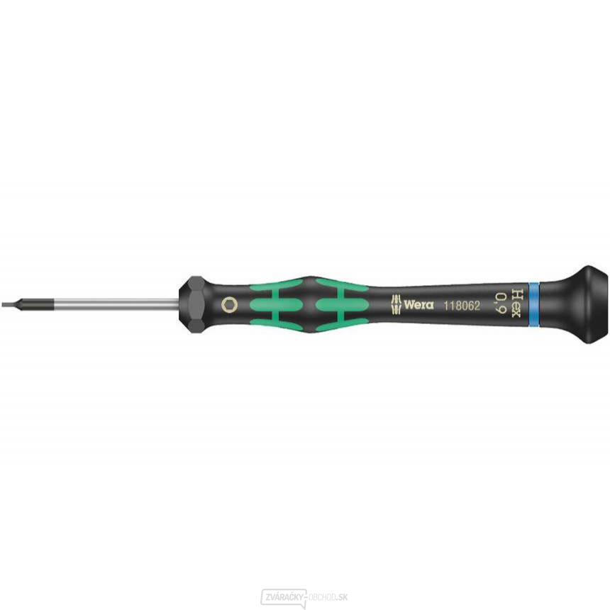Wera 118062 Šesťhranný skrutkovač 0,9x40 mm na použitie v elektronike Kraftform Micro typ 2054