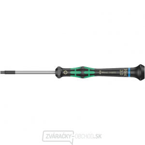 Wera 118096 Šesťhranný skrutkovač 3x60 mm s guľovou hlavou na použitie v elektronike Kraftform Micro typ 2052 gallery main image
