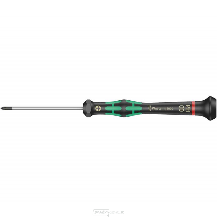 Wera 118020 Krížový skrutkovač PH 00x60 mm na použitie v elektronike Kraftform Micro typ 2050
